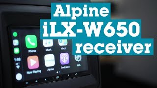 Alpine iLXW650 receiver with Android Auto and CarPlay  Crutchfield [upl. by Lleznov976]