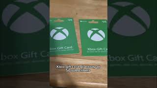 Xbox gift card giveaway at 50 subs [upl. by Ingrid]