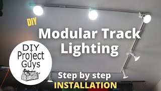 HOW TO INSTALL TRACK LIGHTING  Hampton Bay Track Lighting Install [upl. by Lhamaj]