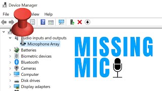 How To Fix Microphone Missing In Device Manager on Windows 10 [upl. by Iorio]