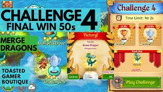 Challenge 1  1st 2nd  3rd Win  Grassy 4  Merge Dragons [upl. by Elledoj450]