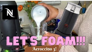 How To Foam Milk With Aeroccino 3 Make Coffee With Foam Tips amp Tricks  Easy Foamed Latte Recipe [upl. by Epoh776]