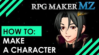 RPG Maker MZ Basics EP4 How to make a character [upl. by Zedekiah]