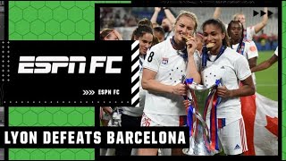 Lyon defeats Barcelona 31 to claim eighth UWCL title 🏆  ESPN FC [upl. by Wohlen]