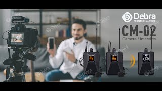 D Debra UHF CM0102 Series Wireless Interview Lavalier Microphone [upl. by Las255]