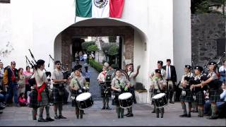 Mexican music by bagpipes band of St Patrick Battalion [upl. by Nylarat]