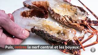 Technique  comment préparer et cuisiner la langouste [upl. by Ahsatan679]