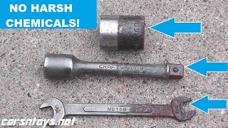 How to Remove Rust from Metal Tools  No Harsh Chemicals [upl. by Notlil]