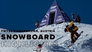 FWT20 Fieberbrunn Austria  Snowboard Highlights [upl. by Aros]