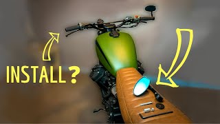 How To Install Bar End Mirrors in Motorcycle Handlebars [upl. by Derdlim]