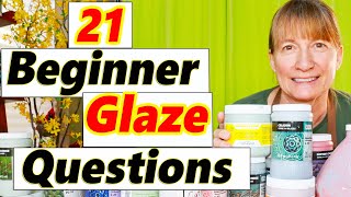 21 Beginner Glaze Questions  Pottery for Beginners [upl. by Yrakaz706]