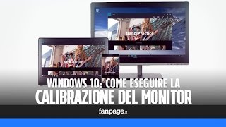 Come calibrare il monitor di un PC Windows 10 [upl. by Orsola647]