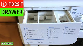 How to remove Dispenser Drawer on Indesit Washing Machine [upl. by Kciderf]