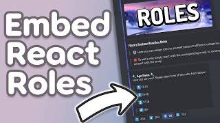 How to make Embedded Reaction Roles on Discord 2022 [upl. by Madaih799]