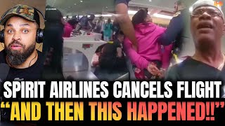 Chaos Erupts After Spirit Airlines Cancels Flight Customer Attacks Police Officer [upl. by Hsevahb]