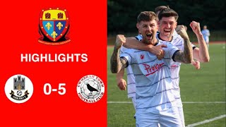 Caerleon 05 Cwmbrân Town  Gwent FA Senior cup  Quarter final highlights [upl. by Alaehs]