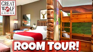 Great Wolf Lodge Wolf Den Suite Room Tour [upl. by Ycnalc]