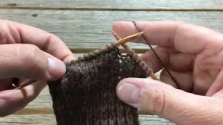 Basic Sock Tutorial Part 2  The Heel Flap and Turn [upl. by Ahsimac]