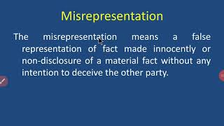 Misrepresentation [upl. by Kristoffer]