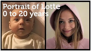 Portrait of Lotte 0 to 20 years [upl. by Vikky58]