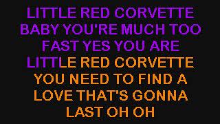 PRINCE  LITTLE RED CORVETTE KARAOKE VERSION amp LYRICS amp INSTRUMENTAL [upl. by Litsyrk219]