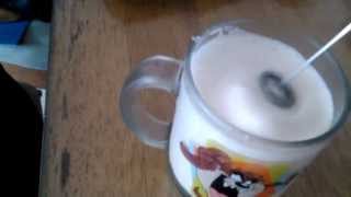 Aerolatte Review Frothing Cold Milk In Under 1 Minute [upl. by Ehtylb]