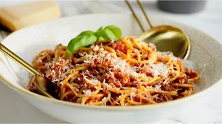 Traditional Spaghetti Bolognese Classic Italian Sauce [upl. by Yssim]