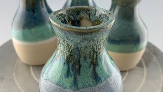 Glaze Dipping Experiments  Cone 56 Glaze Layering [upl. by Oicanata]